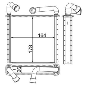 KALORIFER RADYATORU GOLF7-PASSAT-TIGUAN-CRAFTER-A3-LEON 13-