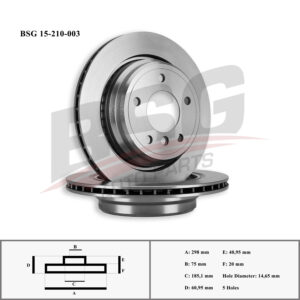 FREN DISKI ARKA ADET E39 96-03