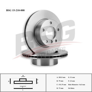 FREN DISKI ON ADET E81-E87-E87 LCI N43-N45N 05-11