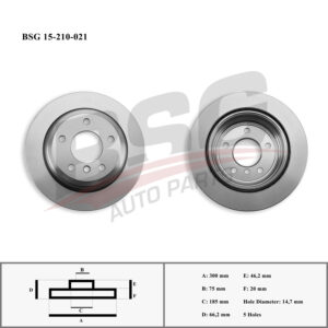 FREN DISKI ARKA ADET E81-E82-E87-E90 05-11