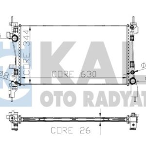 SU RADYATORU BRAZING FIORINO BIPPER NEMO 1,3 MJET 1,4 HDİ 07-