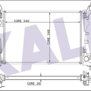 SU RADYATORU BRAZING G.PUNTO EVO 1,2-1,4 16V 05-