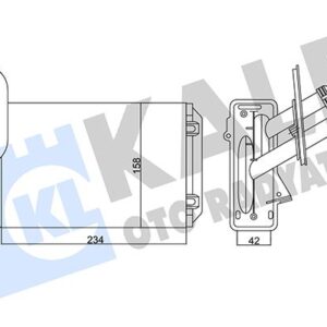 KALORIFER RADYATORU GOLF4-BORA-A3-TOLEDO-OCTAVIA 97-04