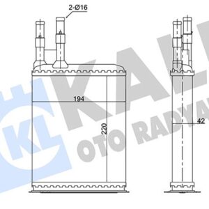 KALORIFER RADYATORU BOXER/JUMPER/DUCATO 94-02