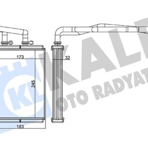 KALORIFER RADYATORU BRAZING SCUDO III/EXPERT III/JUMPY III/C8/807 07-