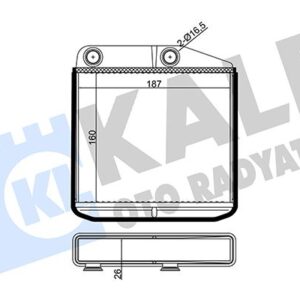 KALORIFER RADYATÖRÜ BRAZING FIORINO EGEA GRANDE PUNTO DOBLO III LINEA CORSA D CORSA E ADAM 05-