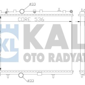 SU RADYATORU 378×538X28 1.6HDI 301/207/2008 2013-