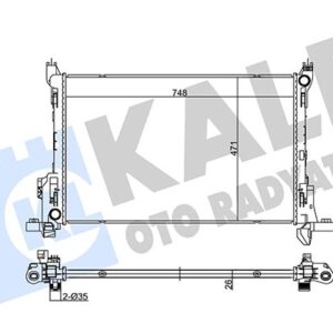 SU RADYATÖRÜ KLIMALI ARAÇLAR 1,6 TRAFIC III /VIVARO/FIAT TALENTO / NISSAN NV300 14-