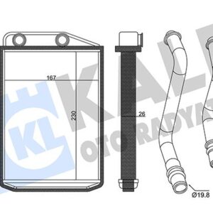 KALORIFER RADYATORU BRAZING BORULU DUCATO III BOXER III JUMPER III 2,2 2,3 JTD 06-