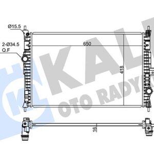 SU RADYATORU 308 II /3008 II / 508 II / RIFTER / TRAVELLER B.M 13-