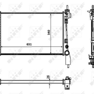 SU RADYATORU BRAZING FIORINO BIPPER NEMO 1,3 MJET 1,4 HDİ 07-