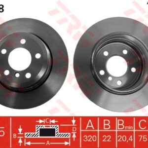 FREN DISKI ARKA TAKIM X3 E83-X3 E83 LCI 03-10